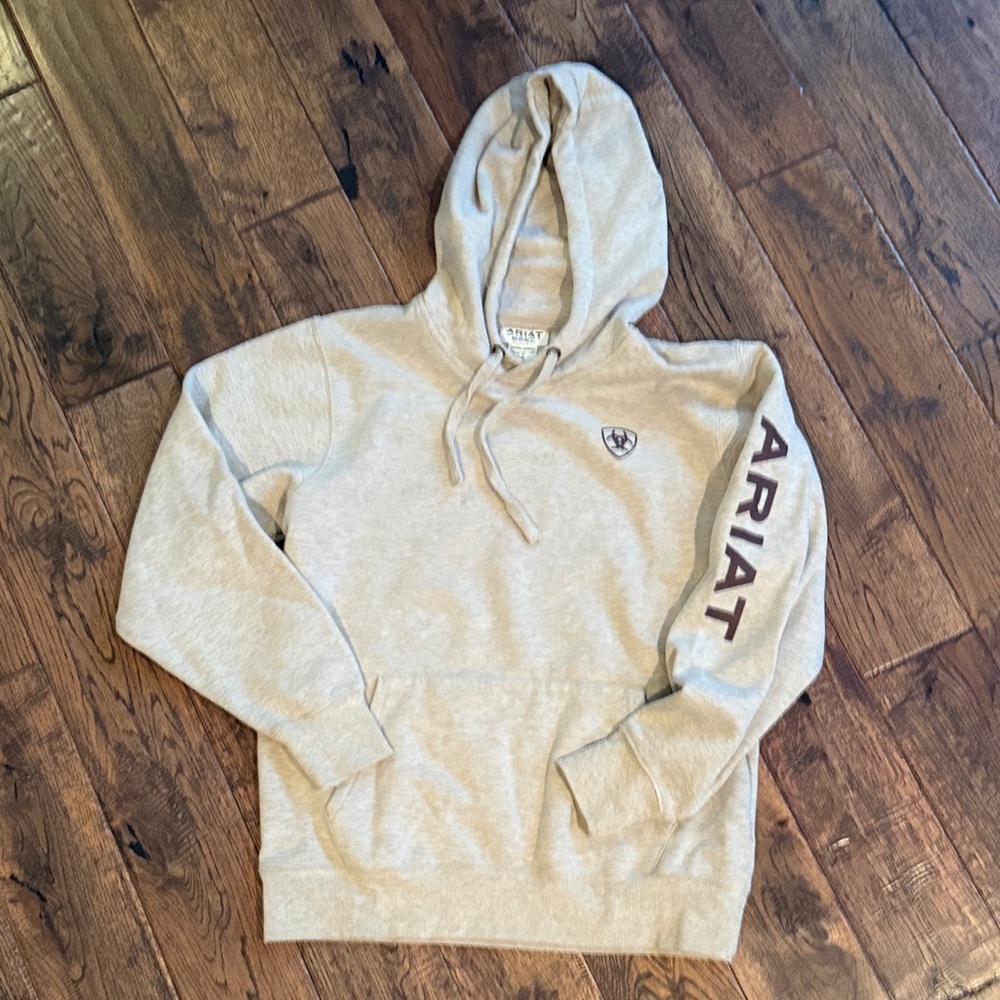 Ariat Women's Tan Hoodie with Logo